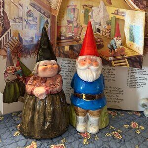 Vintage Gorham Gnome Pair